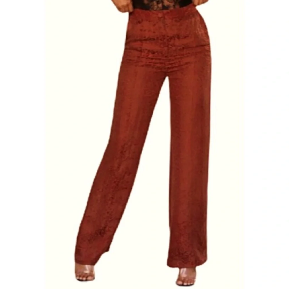 MISS LOLA Trousers/Pants  in rust color NEW WITH TAGS Size S